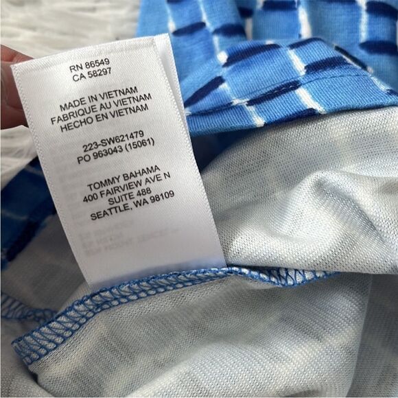 Tommy Bahama Darcy Geo Waves Dress. S - Picture 4 of 10